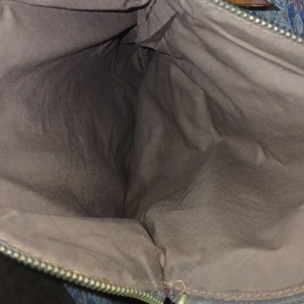 Lucky Brand "Stash" Bag Pre-owned Distressed Chunky Leather - Picture 13 of 16